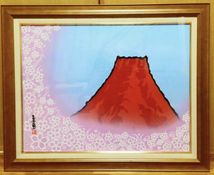 赤富士桜